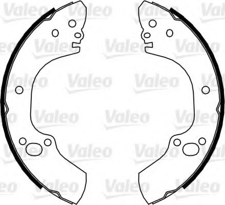Тормозные колодки барабанные VALEO 564101
