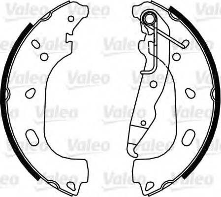 Тормозные колодки барабанные VALEO 564103