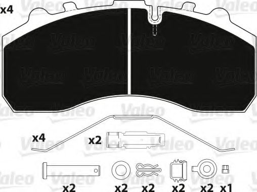 Тормозные колодки VALEO 882200
