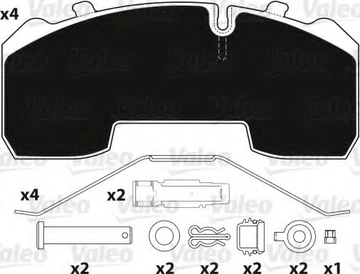Тормозные колодки VALEO 882207
