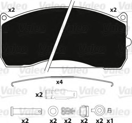 Тормозные колодки VALEO 882210