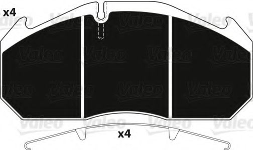 Тормозные колодки VALEO 882211
