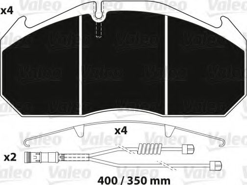 Тормозные колодки VALEO 882216