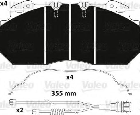 Тормозные колодки VALEO 882217