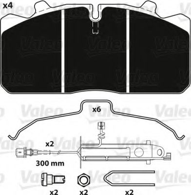 Тормозные колодки VALEO 882223