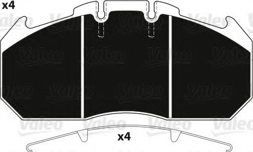 Тормозные колодки VALEO 882226