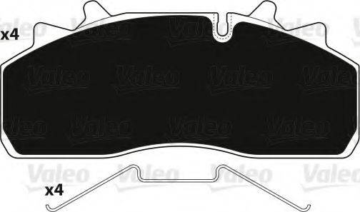 Тормозные колодки VALEO 882228