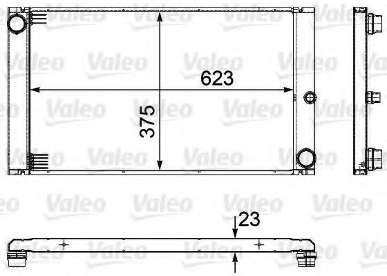 Радиатор охлаждения двигателя VALEO 735475