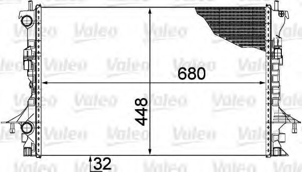 Радиатор охлаждения двигателя VALEO 735489