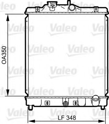 Радиатор охлаждения двигателя VALEO 734117