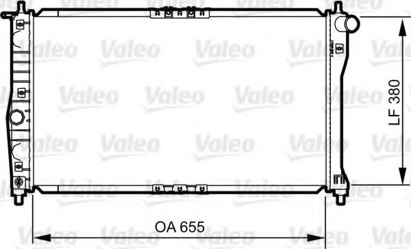 Радиатор охлаждения двигателя VALEO 734252