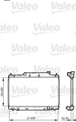 Радиатор охлаждения двигателя VALEO 734702