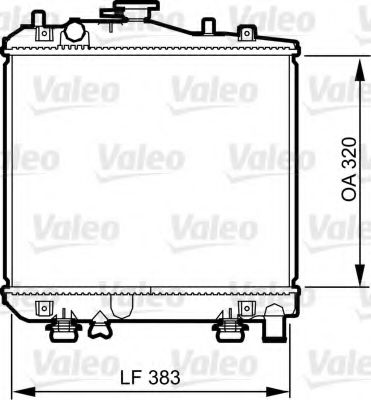 Радиатор охлаждения двигателя VALEO 735079
