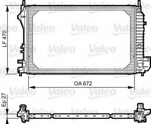 Радиатор охлаждения двигателя VALEO 735131