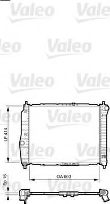 Радиатор охлаждения двигателя VALEO 735158