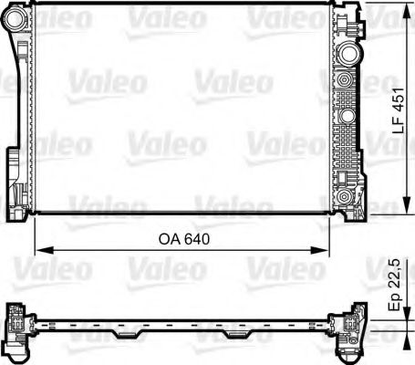 Радиатор охлаждения двигателя VALEO 735285