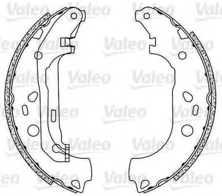 Тормозные колодки барабанные VALEO 564068