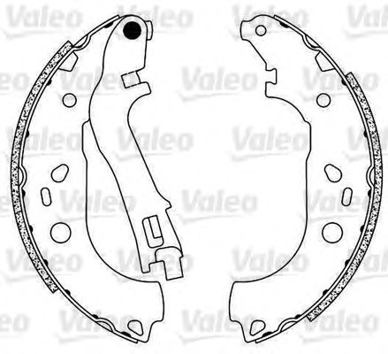Тормозные колодки барабанные VALEO 564073