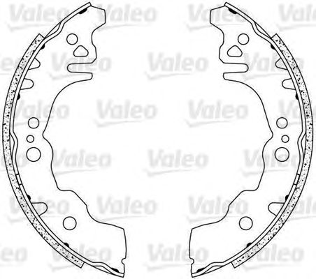 Тормозные колодки барабанные VALEO 564079