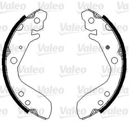 Тормозные колодки барабанные VALEO 564088