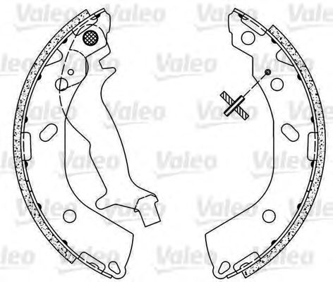 Тормозные колодки барабанные VALEO 564091