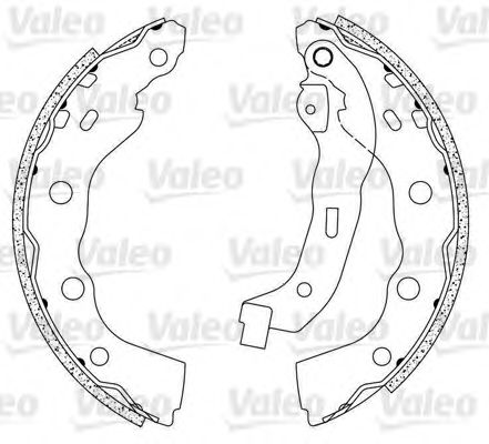 Тормозные колодки барабанные VALEO 564095