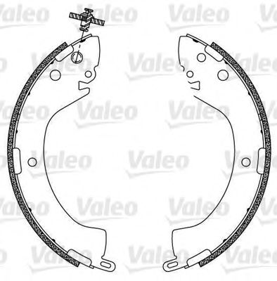Тормозные колодки барабанные VALEO 564096