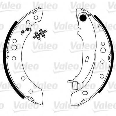 Тормозные колодки барабанные VALEO 564097