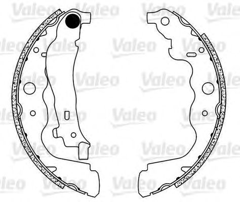 Тормозные колодки барабанные VALEO 564104