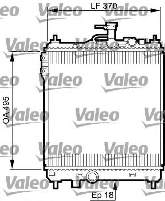 Радиатор охлаждения двигателя VALEO 734914