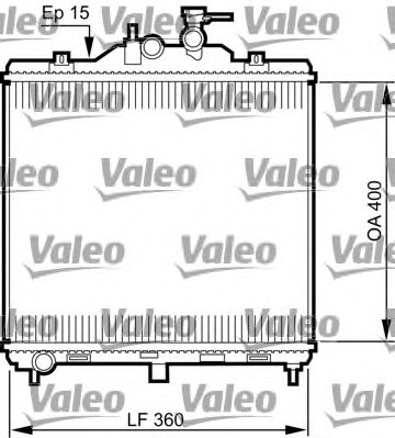 Радиатор охлаждения двигателя VALEO 735499