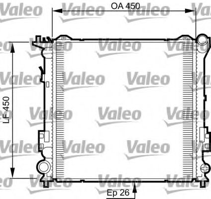 Радиатор охлаждения двигателя VALEO 735504