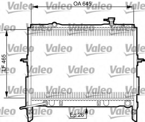 Радиатор охлаждения двигателя VALEO 735505