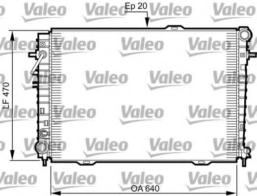 Радиатор охлаждения двигателя VALEO 735507