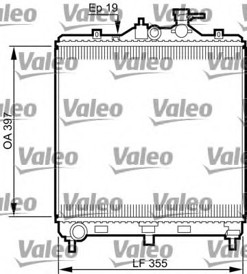 Радиатор охлаждения двигателя VALEO 735522