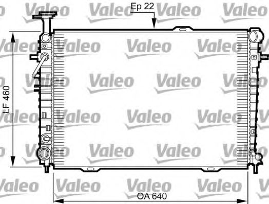 Радиатор охлаждения двигателя VALEO 735542