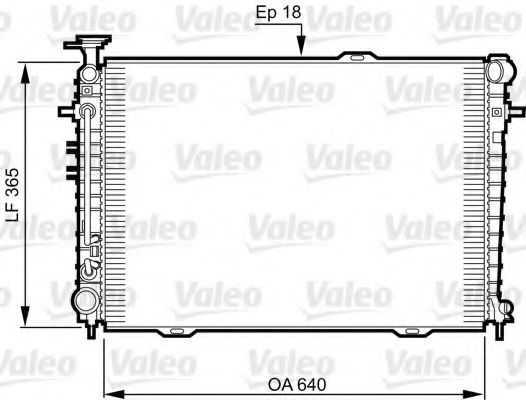 Радиатор охлаждения двигателя VALEO 735543