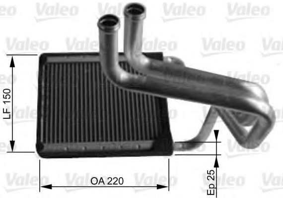 Радиатор печки VALEO 812430