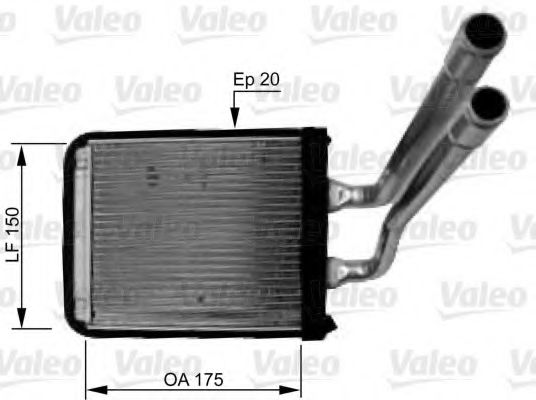 Радиатор печки VALEO 812436