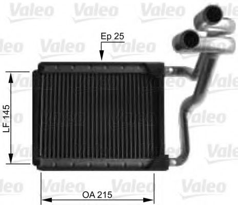 Радиатор печки VALEO 812441