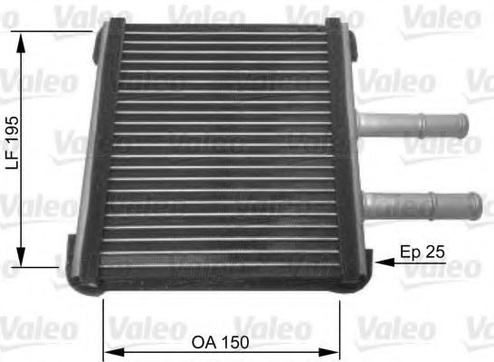 Радиатор печки VALEO 812442
