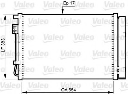Радиатор кондиционера VALEO 814362