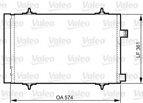 Радиатор кондиционера VALEO 814363