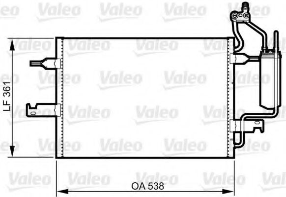 Радиатор кондиционера VALEO 817798
