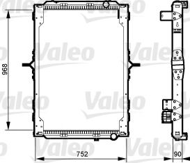 Радиатор охлаждения двигателя VALEO 733547