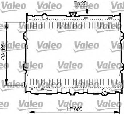Радиатор охлаждения двигателя VALEO 734784