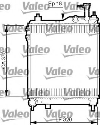 Радиатор охлаждения двигателя VALEO 734910