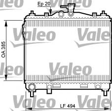 Радиатор охлаждения двигателя VALEO 734912