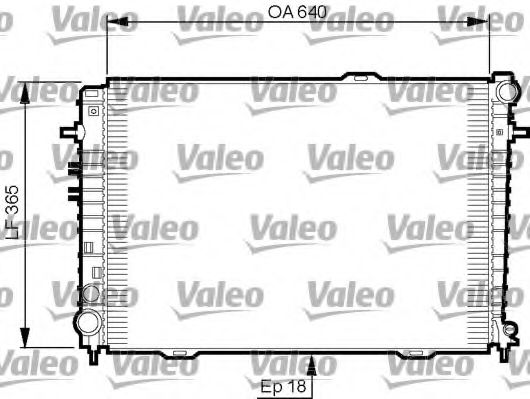 Радиатор охлаждения двигателя VALEO 735500