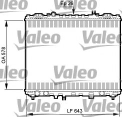 Радиатор охлаждения двигателя VALEO 735506